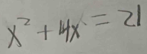 x^2+14x=21