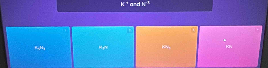 K and N^(-3)
K_5N_3
K_3N
KN_3
KN