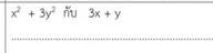 x^2+3y^2 ňu 3x+y