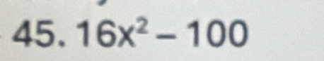 16x^2-100