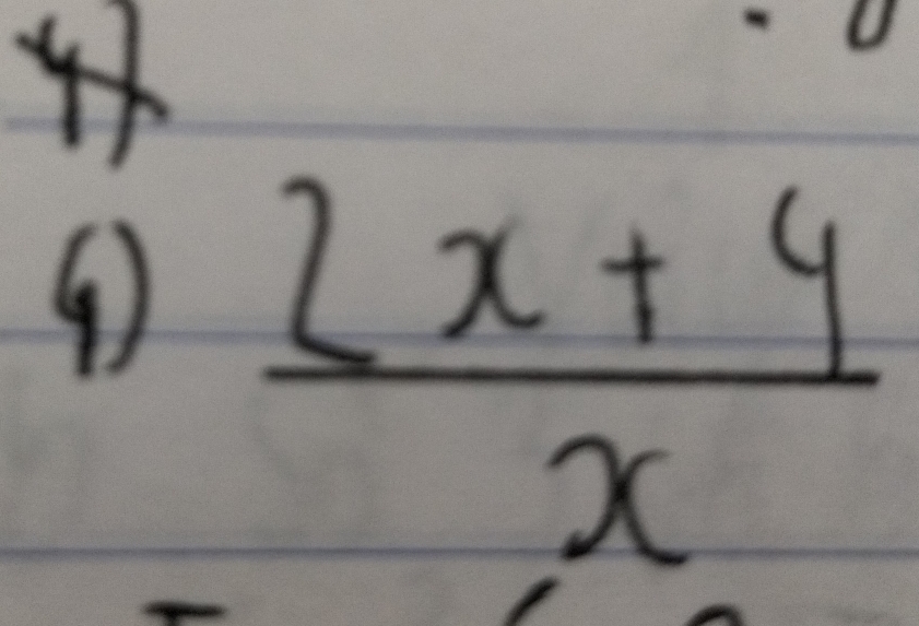  (2x+4)/x 