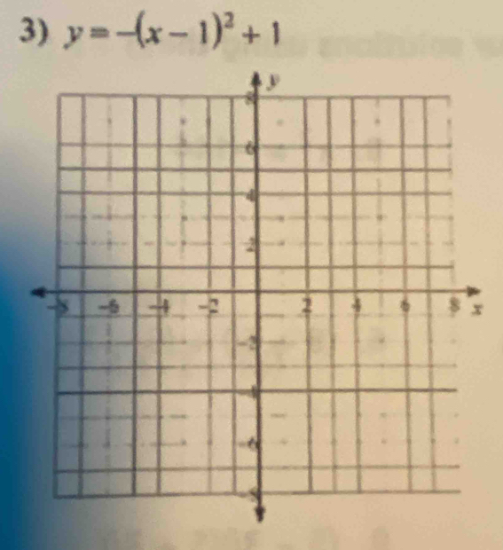 y=-(x-1)^2+1
x