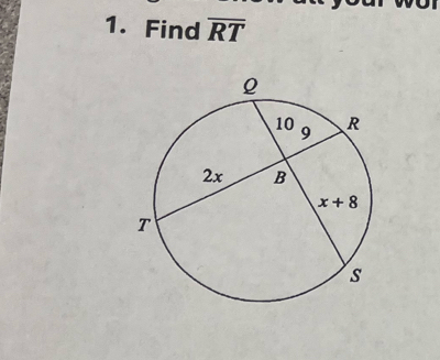 Find overline RT