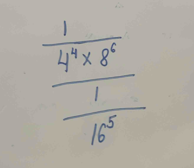 frac  1/4^5*    8/1  1/16^3 