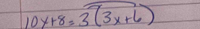 10y+8=3(3x+6)