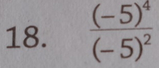 frac (-5)^4(-5)^2