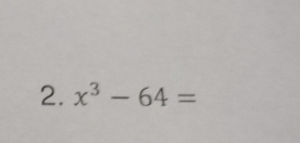 x^3-64=