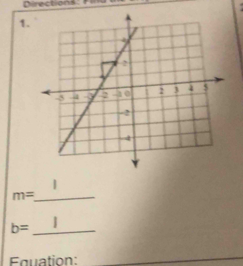 Directions: r
1.
m= _
b= _ 
Equation: