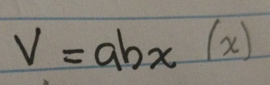 V=abx(x)