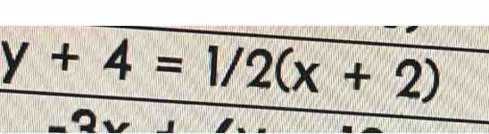 y+4=1/2(x+2)