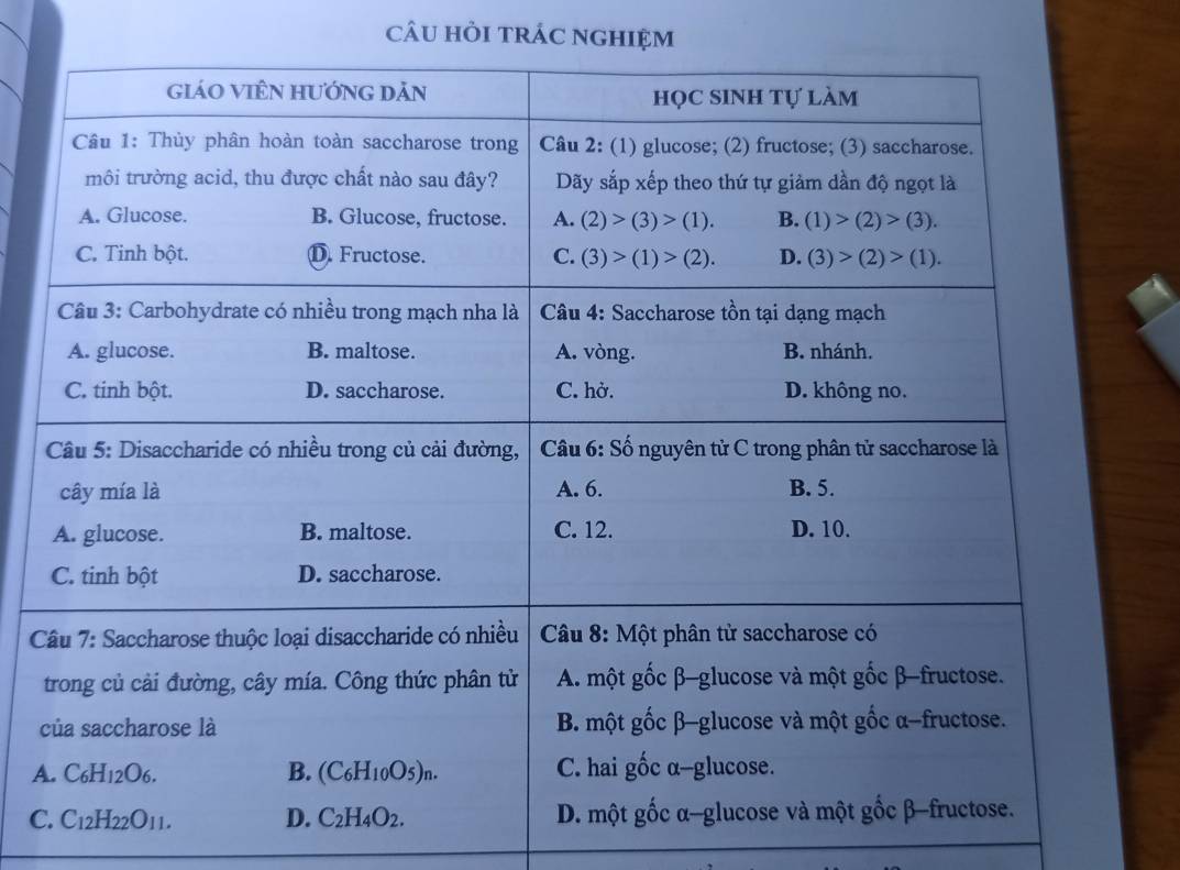 câU hỏi trÁC ngHIệm
 
A
C