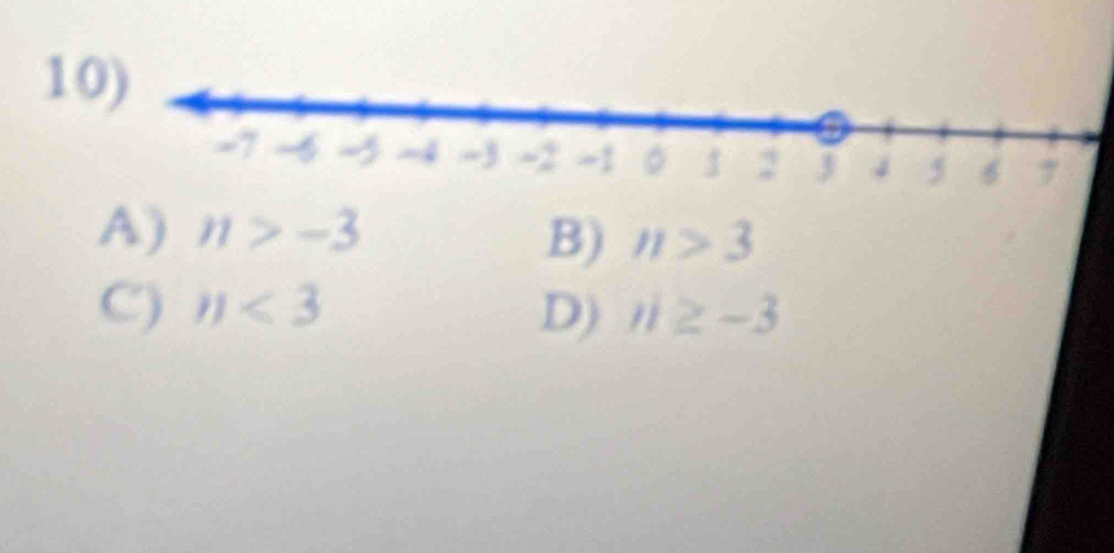 1
A) n>-3
B) n>3
C) n<3</tex> D) n≥ -3