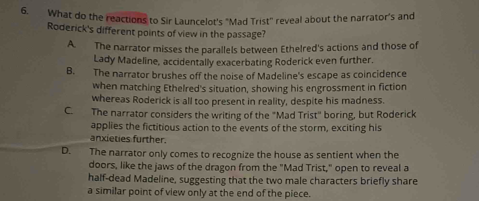 Solved: What do the reactions to Sir Launcelot's 