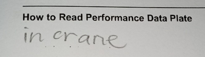 How to Read Performance Data Plate