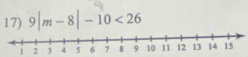 9|m-8|-10<26</tex> 
1