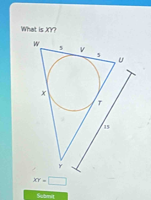 What is XY?
XY=□
Submit