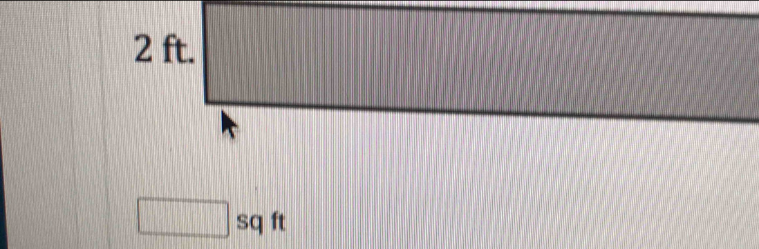 2 ft.
x_1/2
□ sqft