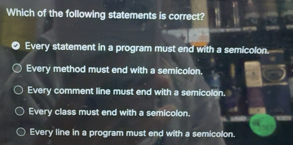 Solved: Which of the following statements is correct? Every statement ...