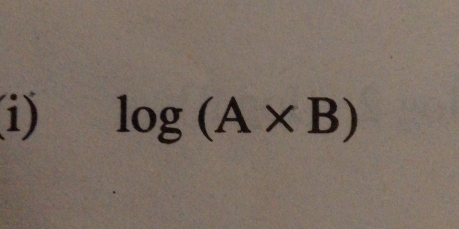 log (A* B)