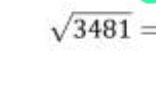 sqrt(3481)=