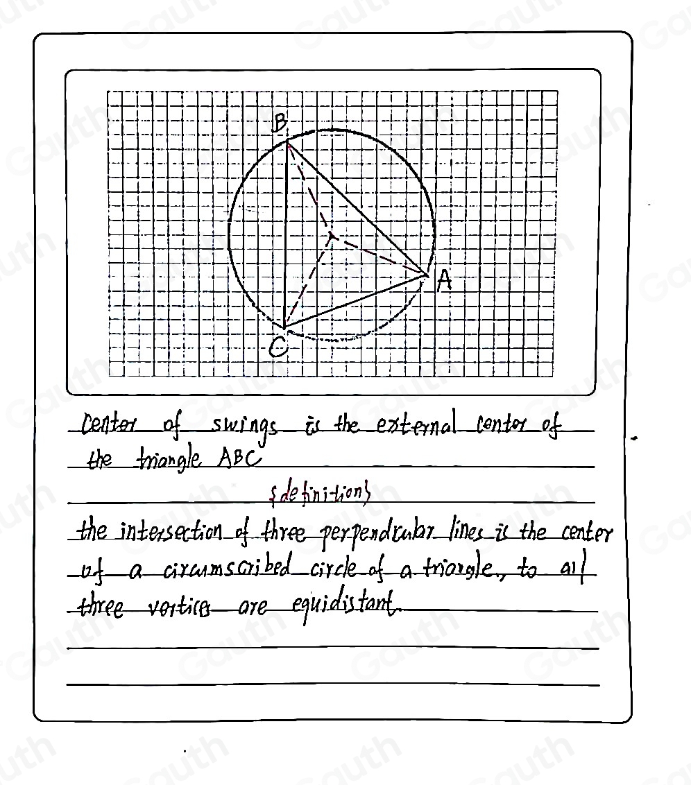 Solved: 7, Points A, 8, and C are the corners of a triangular park. The ...