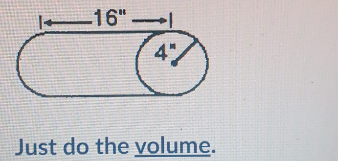 Just do the volume.