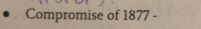 Compromise of 1877