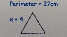 Perimeter =27cm