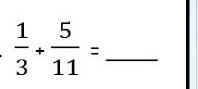  1/3 + 5/11 =