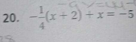 -g(x+ 2) + x = -5