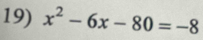 x^2-6x-80=-8