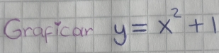 Gracican y=x^2+1