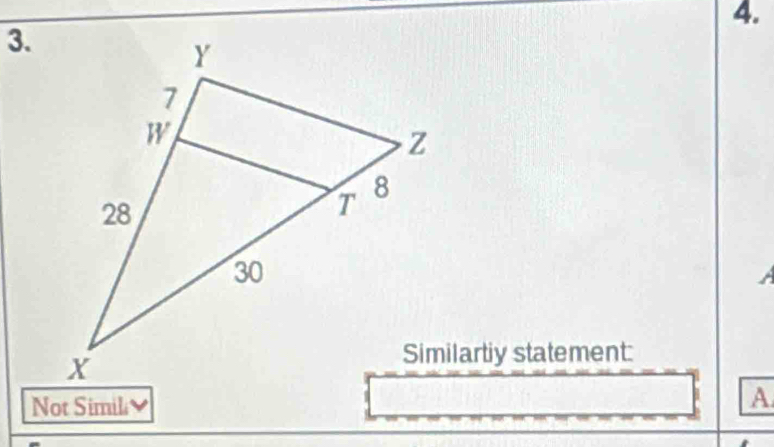 Similartiy statement:
Not Simil 
A