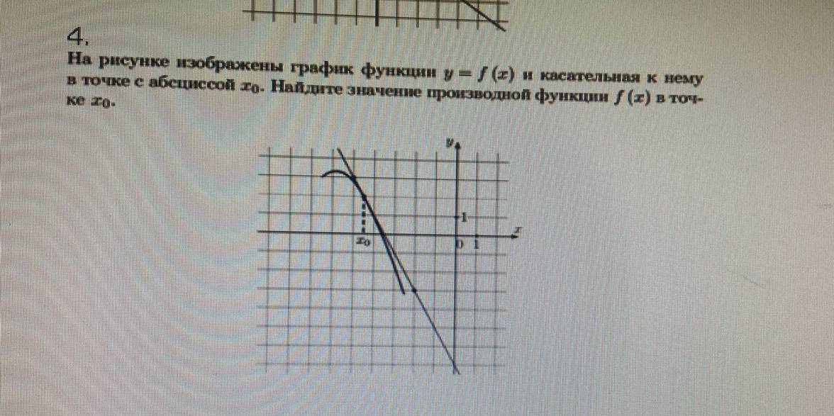 Ηа рисунке изображены график функиин y=f(x) Η каcaтельhая к нему 
в точке с абсинссой дθ. Най¸цте значенне пронзводной функцин f(x)
Ke I(. B TOч-