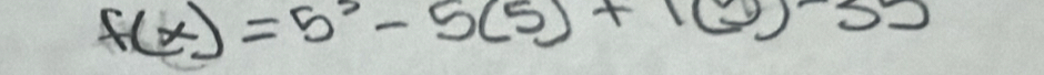 f(x)=5^3-5(5)+1(y+135