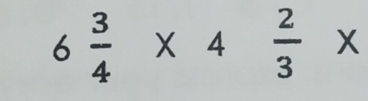 6 3/4 * 4 2/3 *