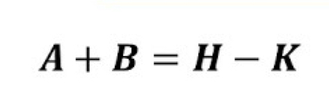 A+B=H-K