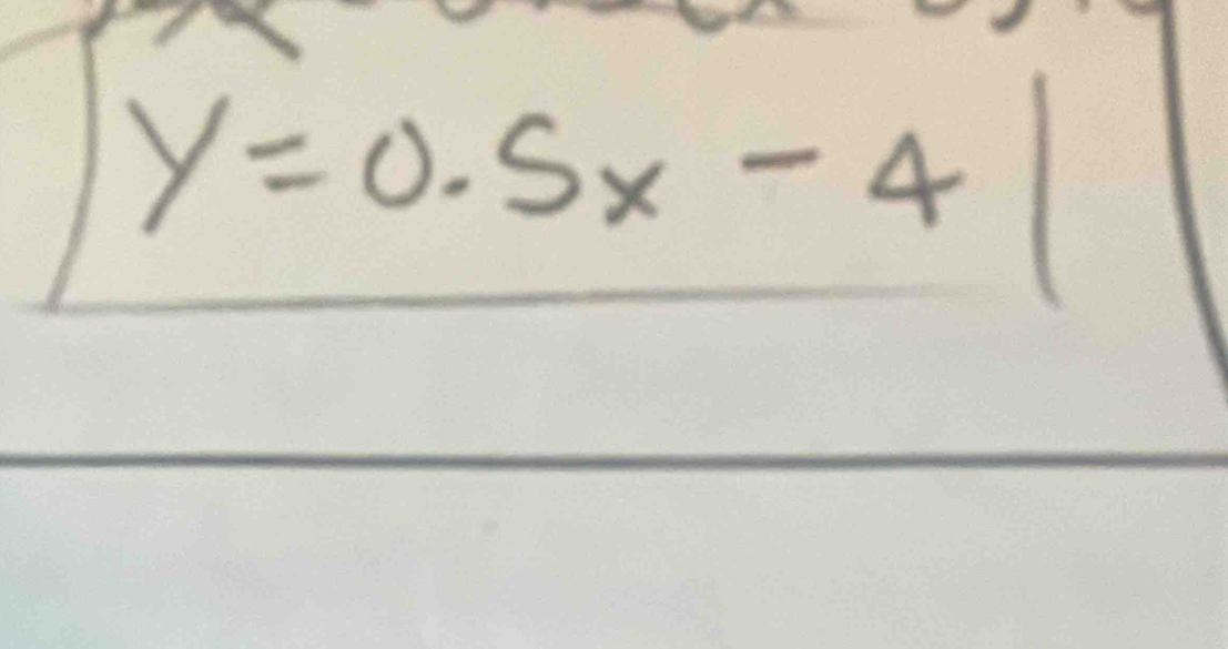 y=0.5x-4|