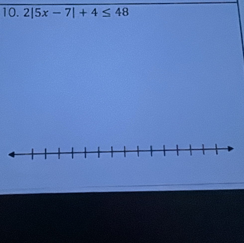 2|5x-7|+4≤ 48