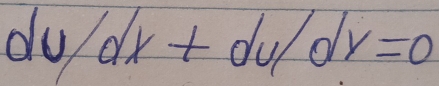 dy dx+dy/dy=0