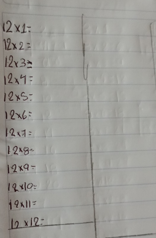 12* 1=
12* 2=
12* 3=
12* 4=
12* 5=
12* 6=
12* 7=
12* 8=
12* 9=
12* 10=
19* 11=
12* 12=