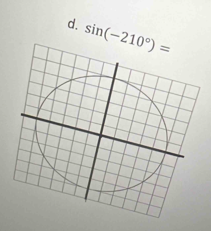 sin (-210°)=