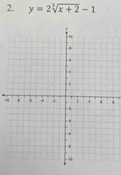 y=2sqrt[3](x+2)-1
-18