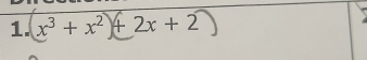 x³ + x² + 2x + 2