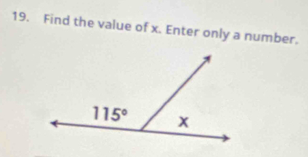 Find the value of x. Enter only a number.