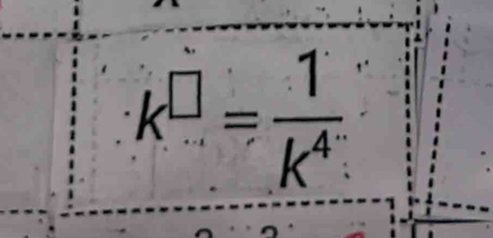 k^(□)= 1/k^4 