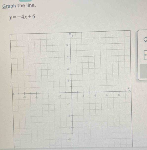 Graph the line.
y=-4x+6