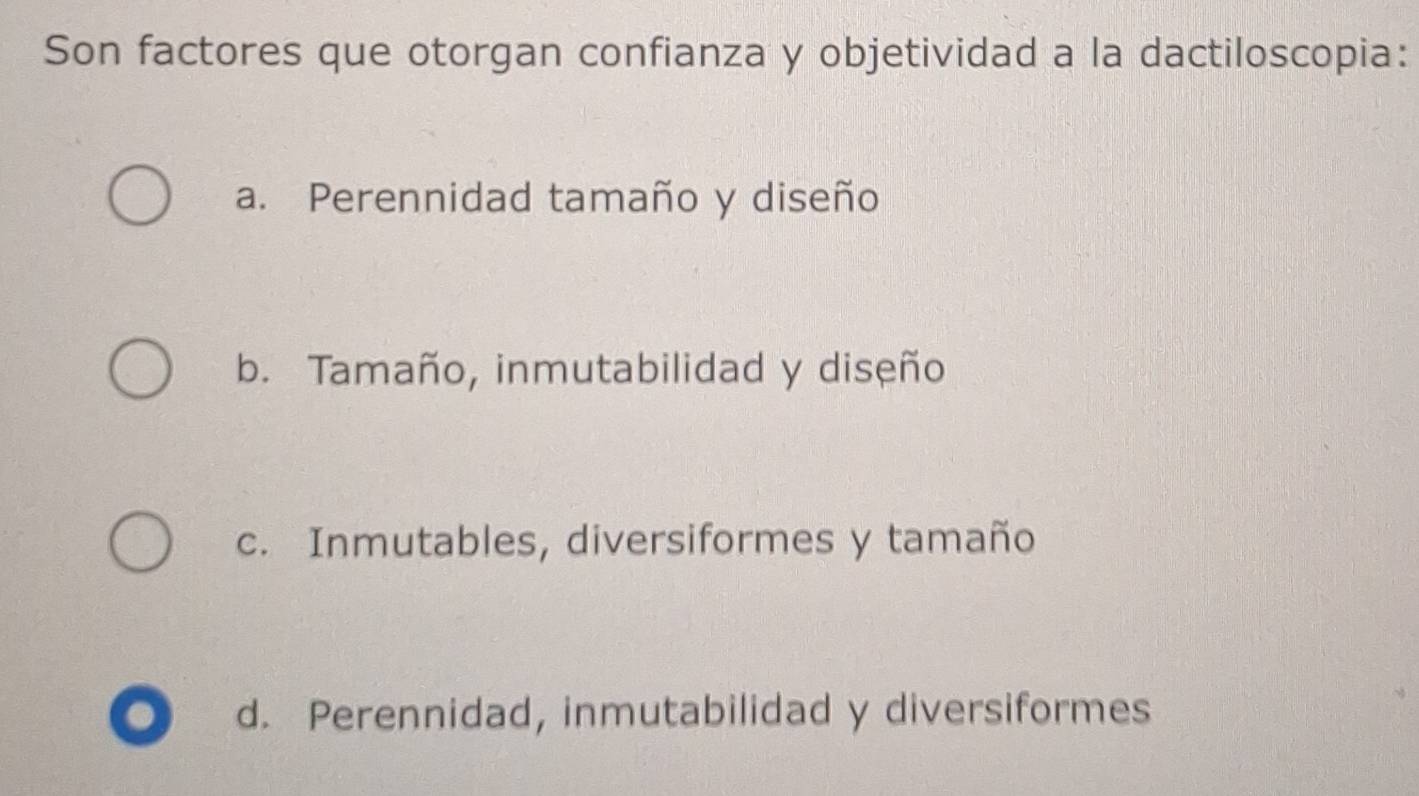 Resuelto:Son factores que otorgan confianza y objetividad a la ...