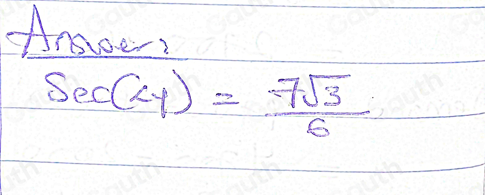 frac Araorfrac veSeccirc y=7sqrt(7)6 7sqrt(3)/6 