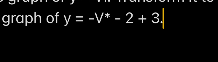 graph of y=-V^*-2+3.